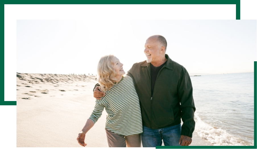 Broad Wealth Management - senior couple in a happy vacation